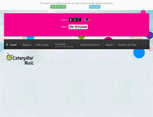 Tablet Screenshot of caterpillarmusic.com